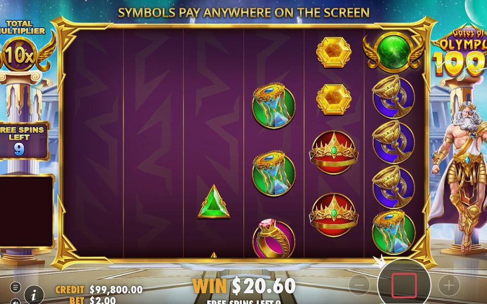 Free Spins round with the TOTAL MULTIPLIER counter