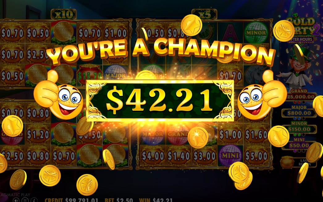 Win display after a line pays out