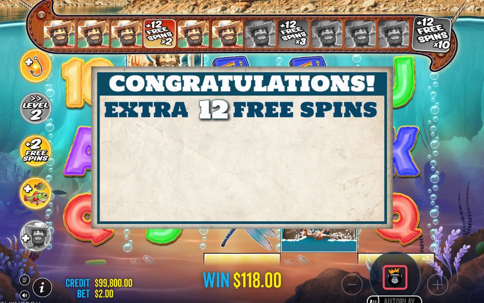 Another Free Spins view on the same 5x3 grid